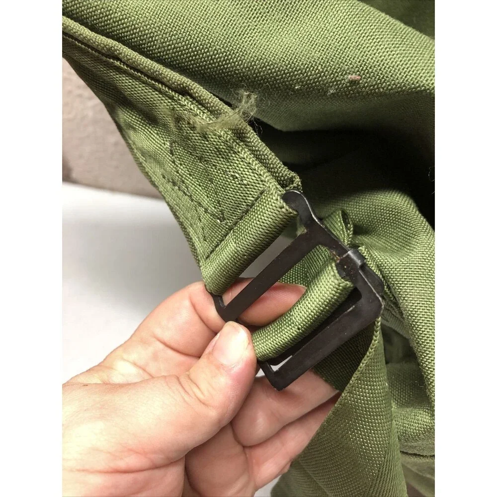 US Military Duffel Bag OD Nylon with 2 Straps Cargo Backpack